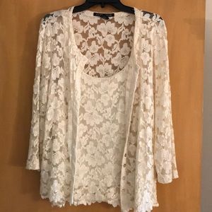 A two piece laced shirt